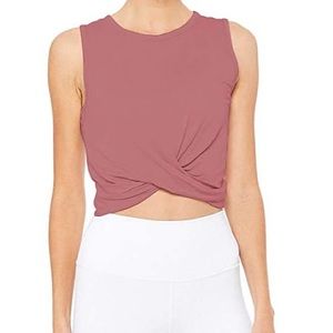 Pink workout crop